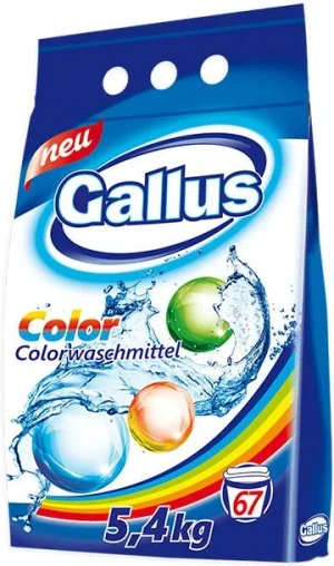 Gallus Color 5,4 kg – proszek do prania kolorowego, 67 prań, ochrona kolorów i skuteczne usuwanie plam