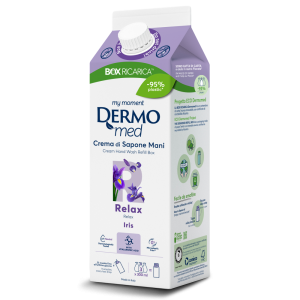 Dermomed Relax Iris 900ml zapas, mydło w płynie z irisem, relaksujący zapach i nawilżenie