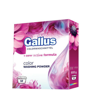 Gallus Color 600 g – proszek do prania kolorowego, 10 prań, ochrona barw