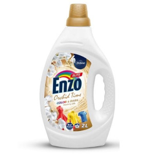 Deluxe Enzo Orchid Time Color & Dark 2L – żel do prania kolorowych i ciemnych tkanin, 50 prań