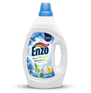Deluxe Enzo April Moments Universal żel do prania 2L – do białego i kolorowego, świeży zapach, 50 prań