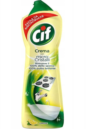 Cif Mleczko Lemon 750 ml – mleczko czyszczące o cytrynowym zapachu do kuchni i łazienki
