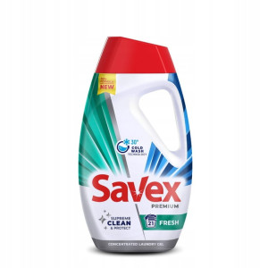 Savex Premium Fresh 945 ml – ekskluzywny płyn do prania o intensywnej, świeżej woni