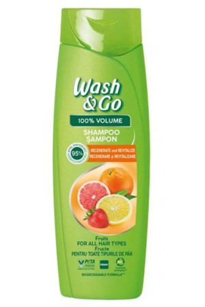 Wash&Go Fruits 360 ml – szampon do włosów z ekstraktem owocowym
