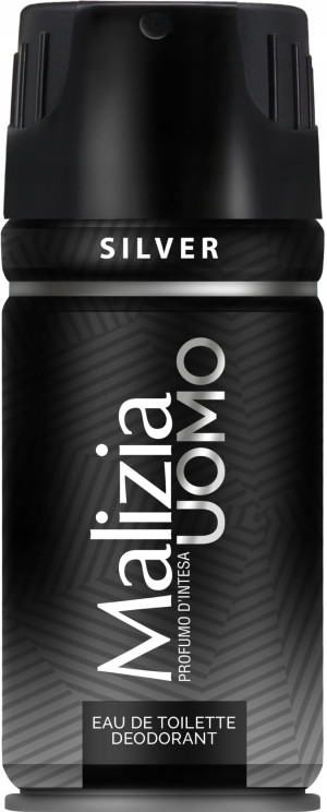Malizia Uomo Silver 150 ml – męski dezodorant w sprayu o świeżym, nowoczesnym zapachu