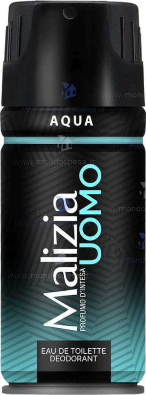 Malizia Uomo Aqua 150 ml – męski dezodorant w sprayu o świeżym, wodnym zapachu