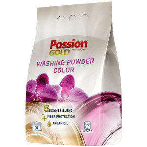 Passion Gold Color 5,4 kg – Proszek do prania kolorowych tkanin, 90 prań, ochrona kolorów