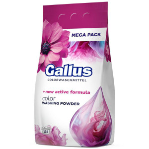 Gallus Color 8,1 kg — proszek do prania kolorowych tkanin, 135 prań