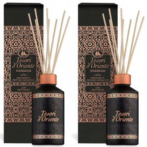 2x Tesori d’Oriente Hammam 200 ml - patyczki zapachowe do wnętrza domu