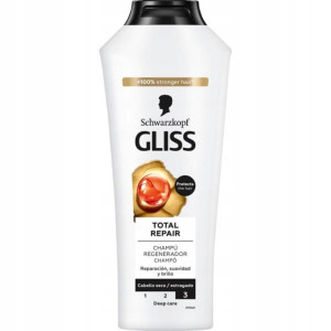Gliss Total Repair 400 ml szampon regenerujący włosów zniszczonych