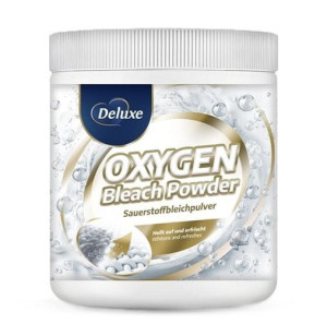 Deluxe Oxy Bleach wybielacz tlenowy 600 g białe tkaniny pranie mocny efekt