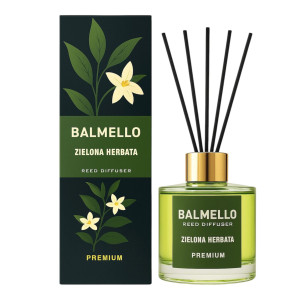 Balmello Zielona herbata patyczki zapachowe 120 ml premium do mieszkania
