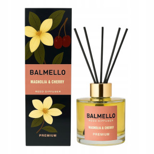 Balmello Magnolia & Cherry patyczki zapachowe 120 ml premium do wnętrz