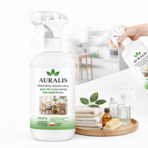 Płyn Uniwersalny Auralis Naturalny - Bezzapachowy do Czyszczenia Domu, 0,5 l