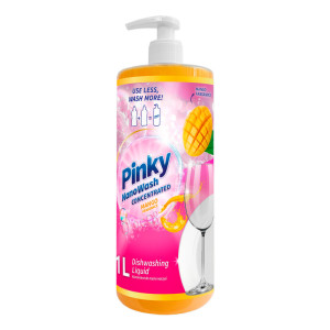 Skoncentrowany Płyn do Naczyń NanoWash Mango 1L (Bardzo Wydajny)