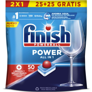 Tabletki do zmywarki Finish Powerball Power All in 1 (50 sztuk)