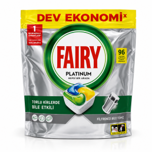 Fairy Platinum kapsułki do zmywarki 96 sztuk cytrynowe