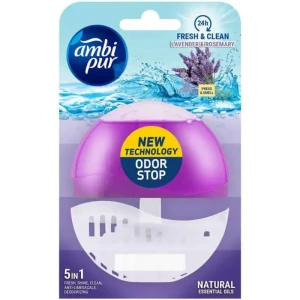 Ambi Pur 5in1 Lavender & Rosemary zawieszka do WC 55 ml Odor Stop