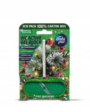 Ambi Pur WC Active Gel Block Pine Sunshine zawieszka do WC 45 g