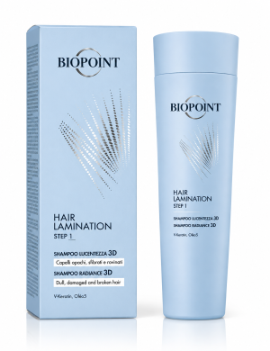 Biopoint Lucentezza 3D szampon 200 ml — laminujący blask dla włosów matowych