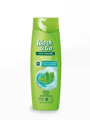 Wash & Go 100% Volume szampon męski Menthol Strength & Freshness