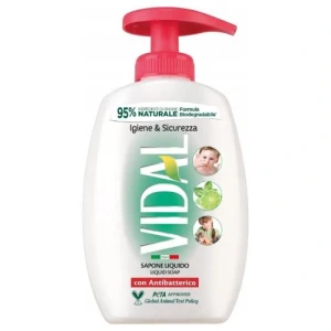 Vidal mydło w płynie antybakteryjne 300 ml zapach limonki z pompką