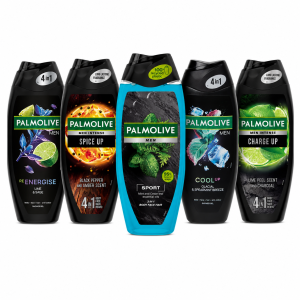 Palmolive Men żel pod prysznic zestaw 5 sztuk Re Energise Spice Up Sport Cool Up Charge Up