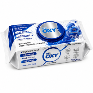 Mr. Oxy chusteczki czyszczące uniwersalne 100 sztuk Blue Lotus