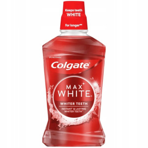 Colgate Max White płyn do płukania jamy ustnej Whiter Teeth 500 ml