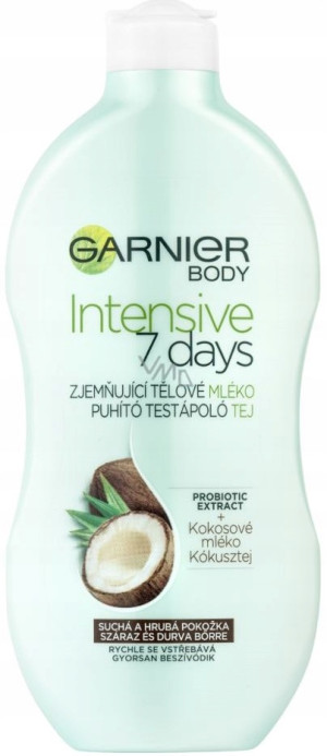 Garnier Body Intensive 7 Days mleczko do ciała kokos 400 ml skóra sucha i szorstka