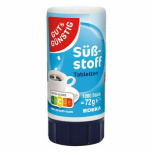 Gut & Günstig Süßstoff słodzik w tabletkach 1200 sztuk 72 g