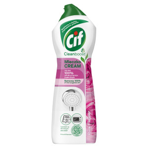 Cif Cleanboost Mleczko Cream Pink Flower mleczko czyszczące do powierzchni