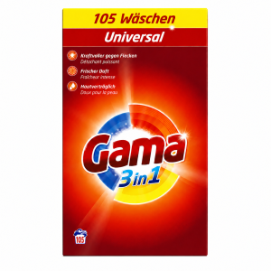 Gama Universal 3w1 proszek do prania 6,825kg 105 prań uniwersalny