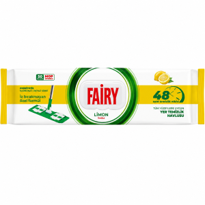 Fairy Limon chusteczki do czyszczenia podłóg cytrynowe 50 sztuk