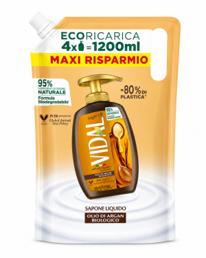 Vidal Olio di Argan Biologico mydło w płynie zapas 1200 ml olej arganowy