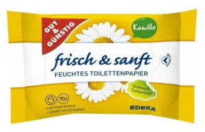 G&G 70szt nawilżany papier toaletowy Kamille