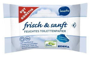 G&G 70szt nawilżany papier toaletowy Sensitive