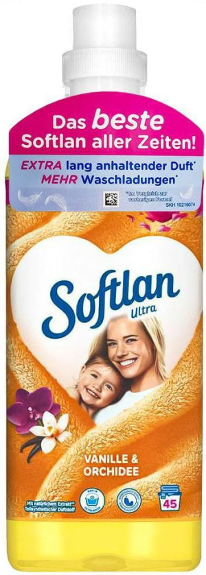 Softlan Vanille 1 L – niemiecki płyn do płukania tkanin o zapachu wanilii