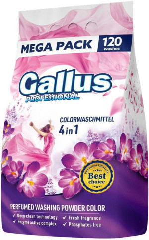 Gallus Professional Color 6,6 kg – proszek do prania kolorowego, 120 prań, ochrona barw i skuteczne usuwanie plam