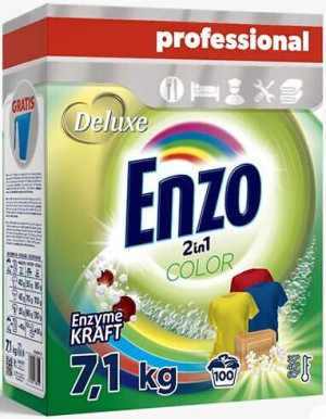 Deluxe Enzo Color 7,1 kg – proszek do prania kolorowego, 7,1 kg, ochrona barw i skuteczne usuwanie plam.