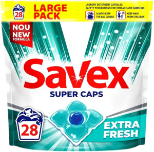Savex Caps Extra Fresh 28 szt. – kapsułki do prania z intensywną świeżością
