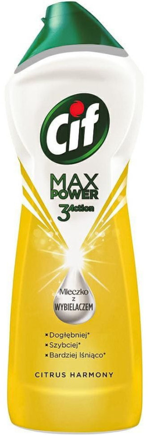 Cif Max Power Citrus 1001g – mleczko czyszczące o silnym działaniu i zapachu cytrusów