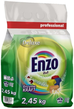 Deluxe Enzo Color 2,45 kg – Proszek do prania kolorów, 35 prań, ochrona intensywnych barw