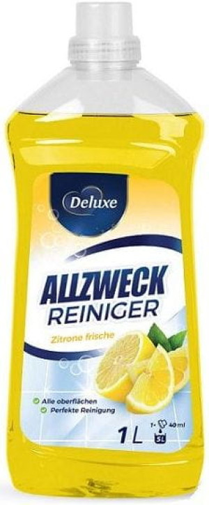Deluxe Allzweck Zitrone 1L niemiecki płyn do mycia podłóg cytrynowy
