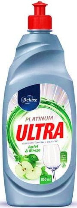Deluxe Ultra PlatinumApfel&Minze 850ml niemiecki płyn do mycia naczyń