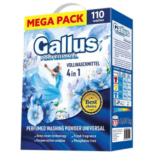 Gallus Professional Universal 6,05 kg – Proszek do prania uniwersalny, 110 prań, profesjonalna skuteczność