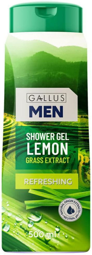 Gallus Lemon 500 ml – żel pod prysznic o orzeźwiającym zapachu cytryny