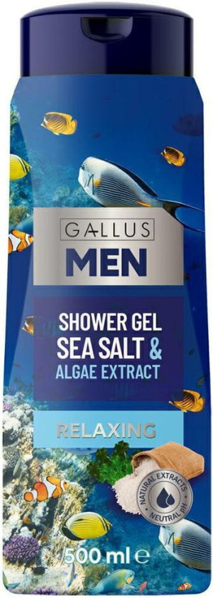 Gallus Sea Salt 500 ml – męski żel pod prysznic o świeżym, morskich aromacie