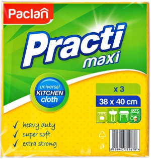 Paclan Maxi 3 sztuki ścierka uniwersalna perforowana