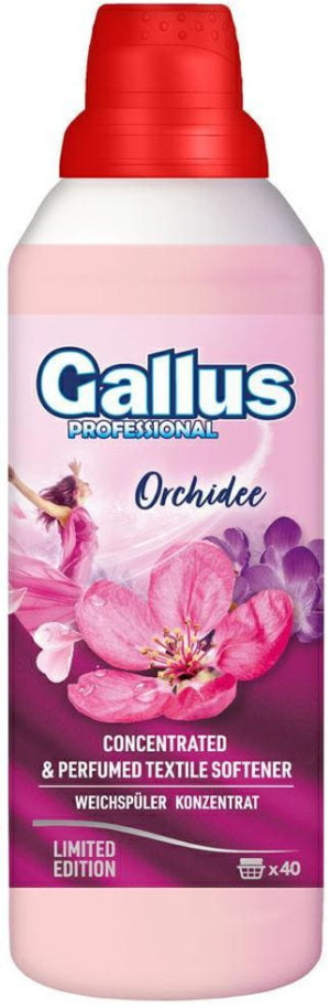 Gallus Professional Orchidee 1L – płyn do płukania tkanin, 40 prań, zapach orchidei